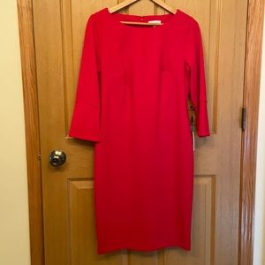 Calvin Klein Red Professional Dress Size 12